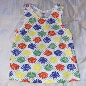 Girls Gymboree sea shell tank top size 7